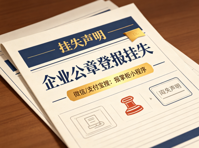 公司公章挂失登报多少钱？多久见报？