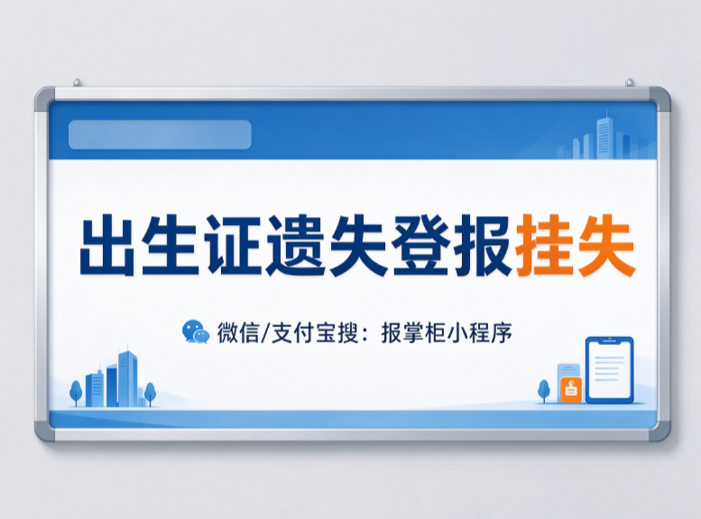 河南出生证登报挂失线上可以办理吗?登报后多久能去补办? 河南出生证登报挂失线上可以办理吗?登报后多久能去补办?